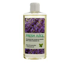 Fresh Juice pielęgnacyjny olejek do masażu Mint & Lavender+  Almond Oil 150 ml