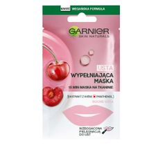 Garnier Skin Naturals wypełniająca maska do ust na tkaninie (5 g)