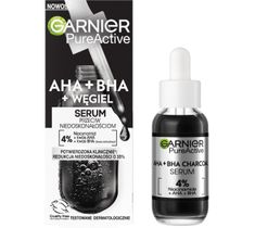 Garnier Pure Active Serum przeciw niedoskonałościom AHA+BHA+Węgiel (30 ml)