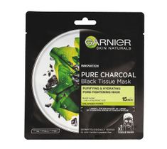 Garnier Pure Charcoal oczyszczająca maska na tkaninie z węglem (28 g)