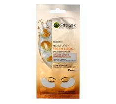 Garnier Skin Naturals Moisture + maska w płatkach pod oczy Orange Juice & Hyaluronic Acid (6 g)