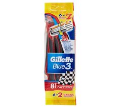 Gillette Blue 3 Nitro jednorazowe maszynki do golenia (6+2 szt.)
