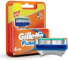 Gillette Fusion wymienne ostrza do maszynki do golenia (4 szt.)