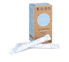 Ginger Organic Tampons tampony organiczne z aplikatorem Super (14 szt.)