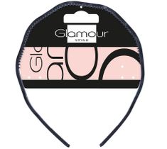 Glamour Basic opaska do włosów falowana Czarna
