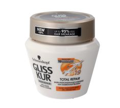 Gliss Kur Total Repair maska do włosów suchych i zniszczonych redukuje łamliwość 300 ml