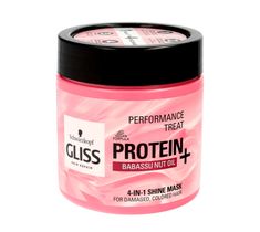 Gliss – maska do włosów Protein and Shine do włosów farbowanych i zniszczonych (400 ml)