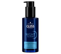 Gliss Night Elixir Moisture nawilżająca kuracja na noc bez spłukiwania do włosów normalnych i suchych (100 ml)