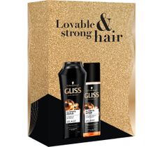 Gliss Ultimate Repair zestaw szampon do włosów 250ml + odżywka do włosów 200ml