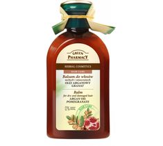 Green Pharmacy balsam do włosów suchych z olejem arganowym i granatem (300 ml)