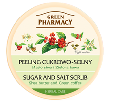 Green Pharmacy peeling cukrowo solny do każdego typu skóry masło shea zielona herbata (300 ml)
