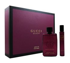 Gucci Guilty Absolute Pour Femme zestaw prezentowy woda perfumowana spray 50 ml + ROLL-ON 7,4 ml