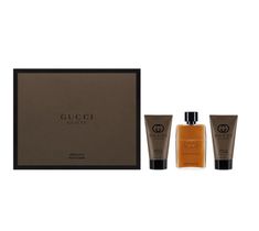 Gucci Guilty Absolute Pour Homme woda perfumowana spray 50ml + balsam po goleniu 50ml + żel pod prysznic 50ml