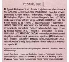 H&C Rękawiczki nitrylowe rozmiar L 50 szt