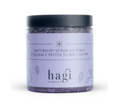 Hagi Cosmetics naturalny scrub do ciała z pestek śliwki i olejem jojoba (300 g)