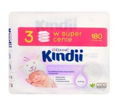 Cleanic – Kindii New Baby Care Chusteczki do delikatnej skóry noworodków i niemowląt (180 szt.)