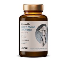 HealthLabs 4SOUL ShroomeMe Lion's Mane & Chaga energia i poprawa koncentracji suplement diety (90 porcji)