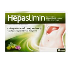 Hepaslimin Suplement diety wspierający utrzymanie zdrowej wątroby 30 tabletek
