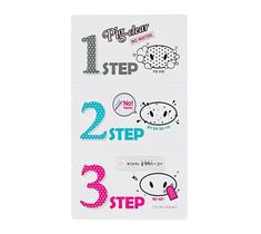 HOLIKA HOLIKA Pig-Clear Blackhead 3-Step Kit No Water zestaw plasterków do oczyszczania porów