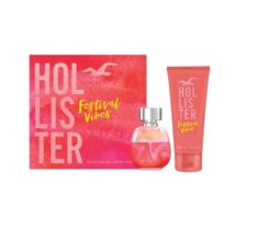 Hollister Festival Vibes For Her zestaw woda perfumowana spray 50ml + balsam do ciała 100ml
