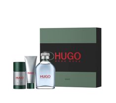 Hugo Boss Hugo Man zestaw woda toaletowa spray 125ml + dezodorant w sztyfcie 75ml + żel pod prysznic 50ml