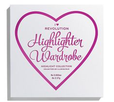 I Heart Revolution Wardrobe Highlighter – paleta rozświetlaczy (8 x 2,37 g)