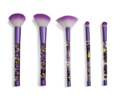 I Heart Revolution Fortune Seeker Purple Glitter Brush Set – zestaw pędzli do makijażu