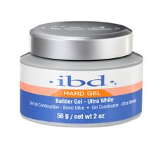 IBD Hard Builder Gel LED/UV żel budujący Ultra White 56g