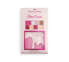 I Heart Revolution Mini paletka cieni do oczu Rose Cream (1 szt.)
