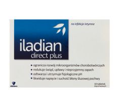 Iladian Direct Plus tabletki dopochwowe łagodzące objawy infekcji intymnych 10 tabletek
