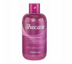 Inebrya Shecare Repair Shampoo rozświetlająco-naprawczy szampon do włosów zniszczonych zabiegami chemicznymi (300 ml)
