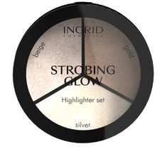 Ingrid Strobing Glow paleta pudrowych rozświetlaczy do twarzy (15 g)