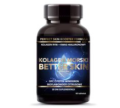 Intenson Kolagen Morski Better Skin + Witamina C + Kwas Hialuronowy suplement diety 60 tabletek