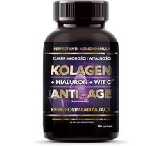 Intenson – Kolagen + Hialuron + Witamina C Anti-Age suplement diety (90 tabletek)