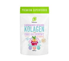 Intenson Kolagen + Witamina C + Kwas Hialuronowy suplement diety efekt odmładzający (250 g)