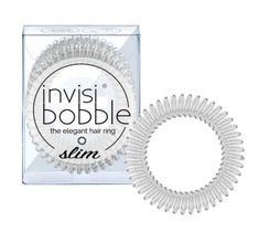 Invisibobble Slim gumki do włosów Crystal Clear 3szt