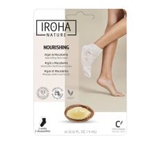 Iroha nature Nourishing Foot Mask odżywcza maseczka do stóp w formie skarpet Argan & Macadamia (2 x 9 ml)