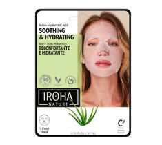 Iroha nature Soothing & Hydrating Tissue Face Mask nawilżająca maska w płachcie z aloesem i kwasem hialuronowym (20 ml)