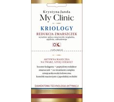Krystyna Janda My Clinic Kriology aktywna maseczka na twarz, szyję i dekolt - Redukcja Zmarszczek (8 ml)