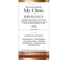 Krystyna Janda My Clinic Kriology ekspresowa maseczka na twarz, szyję i dekolt - Odmładzający Lifting (8 ml)