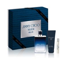 Jimmy Choo Man Blue zestaw woda toaletowa spray 100ml + woda toaletowa spray 7.5ml + balsam po goleniu 100ml