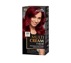 Joanna Multi Cream Color farba do każdego typu włosów nr 35 wiśniowa czerwień 120 ml