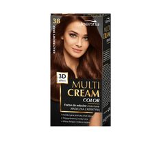 Joanna Multi Cream Color farba do każdego typu włosów nr 38 kasztanowy brąz 120 ml