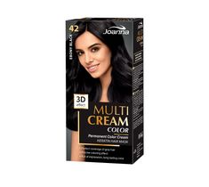 Joanna Multi Cream Color farba do każdego typu włosów nr 42 hebanowa czerń 120 ml