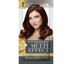 Joanna Multi Effect Color Keratin Complex szamponetka do każdego typu włosów 10 kasztanowy brąz 35 g