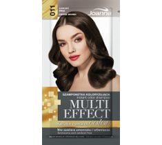 Joanna Multi Effect Color Keratin Complex szamponetka do każdego typu włosów 11 kawowy brąz 35 g
