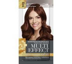 Joanna Multi Effect Color Keratin Complex szamponetka do każdego typu włosów 12 czekoladowy brąz 35 g