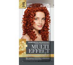 Joanna Multi Effect Color Keratin Complex szamponetka do każdego typu włosów 15 płomienny rudy 35 g