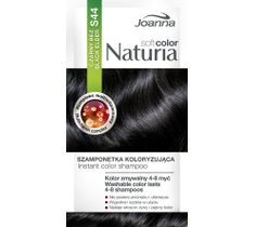 Joanna Naturia Soft Color szampon do każdego typu włosów koloryzujący S 44 czarny bez 100 g