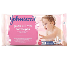 Johnson's Baby Gentle All Over – chusteczki nawilżane łagodne (224 szt. 56x4)